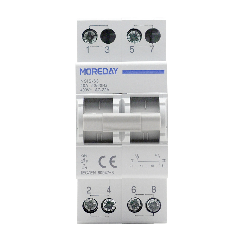 DIN Rail Changeover Switch 2p Havellis Miniature Circuit Breaker Transfer Switch