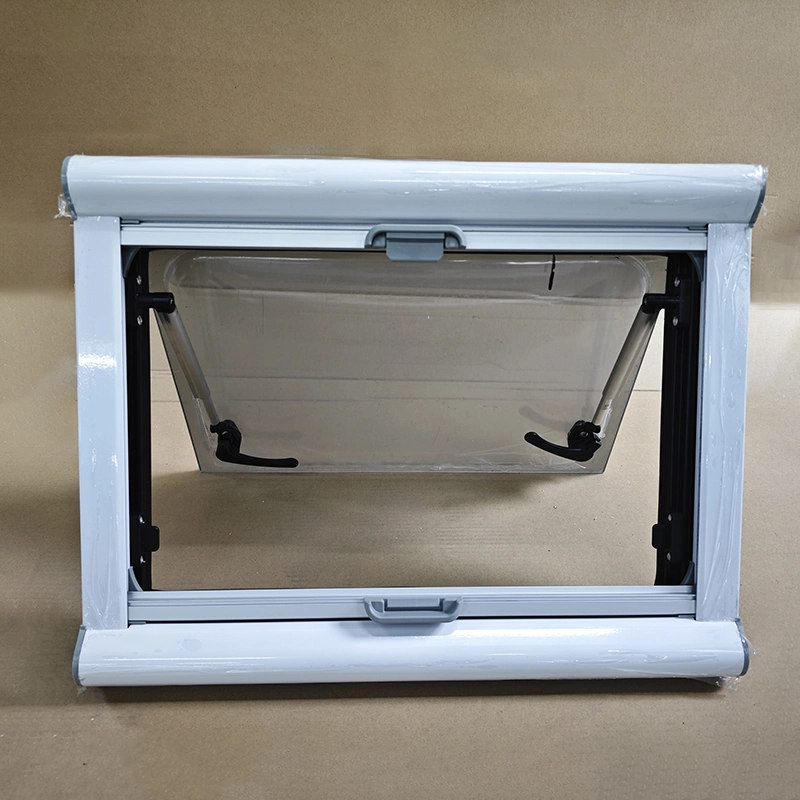 Right Angle Top-Hung Flat Tinted Acrylic Glass Window for Motorhome Trailer Caravan