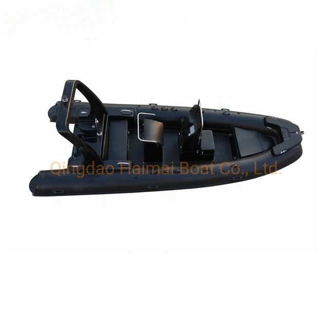 19ft 5.8m bote hinchable Hypalon Barco Barco de pesca Barco Barco de fibra de vidrio rígido Rib Barco Barco de cruceros