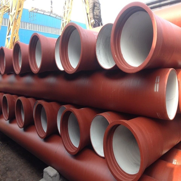 DN200 DN300 T Type Cement Lined Cast Iron Dci Pipe K7 K8 K9 Cement Coating Ductile Iron Pipe