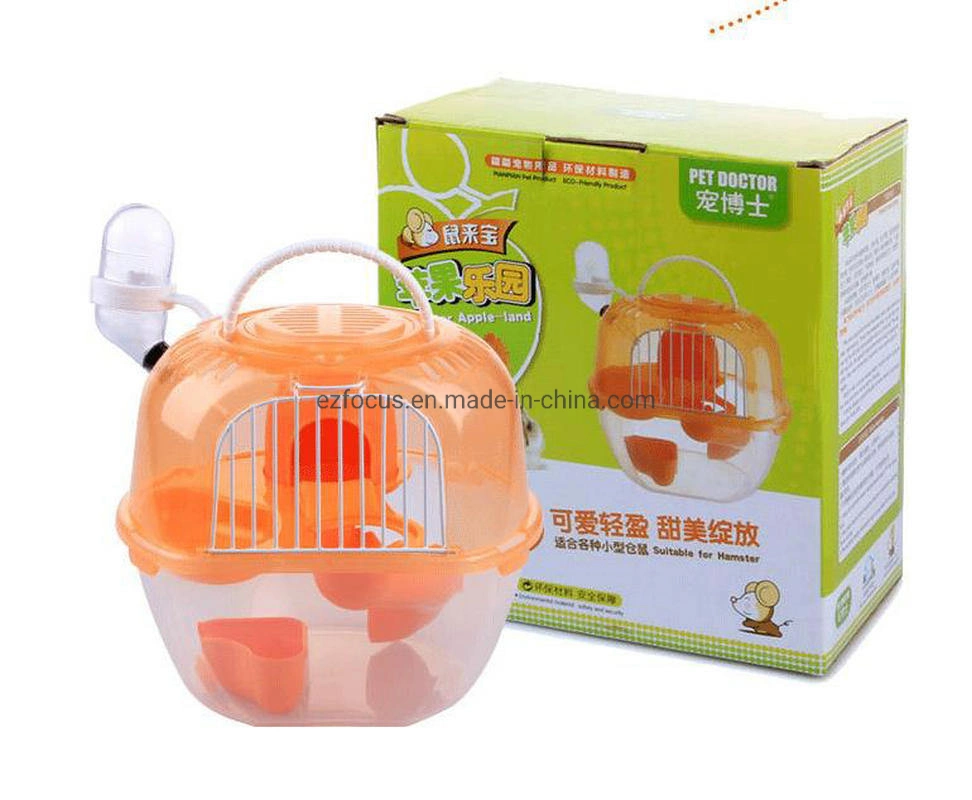 Portable portador de pequeños animales Hamster Funda jaula para Hamster hámster enano Gerbil ratón chinchilla mascota pequeña aerolínea Wbb12578