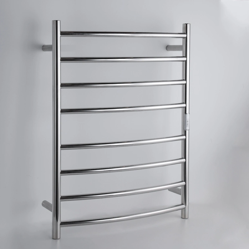 Custom Bathroom Accessories 8 Bar Towel Warmer Electric Heated Towel Rail Rack