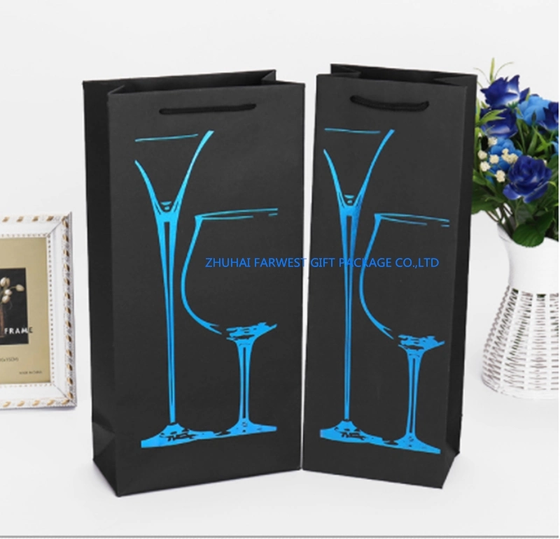 Red Wine Paper Bags Paper Shopping Bag for Red Wine Gift Packaging Wholesale/Supplier Good Price