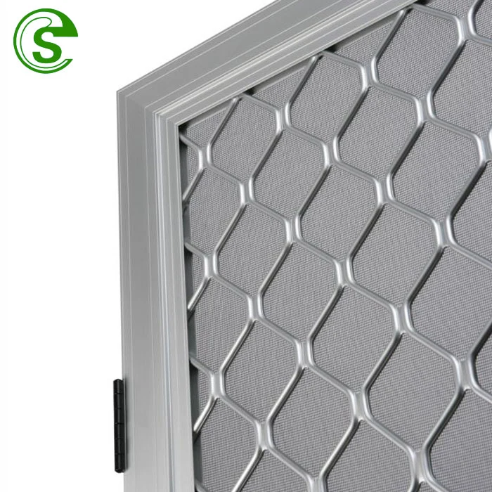 120cm X 580cm White Powder Coated Ral 9010 Amplimesh Grille for Sliding Doors