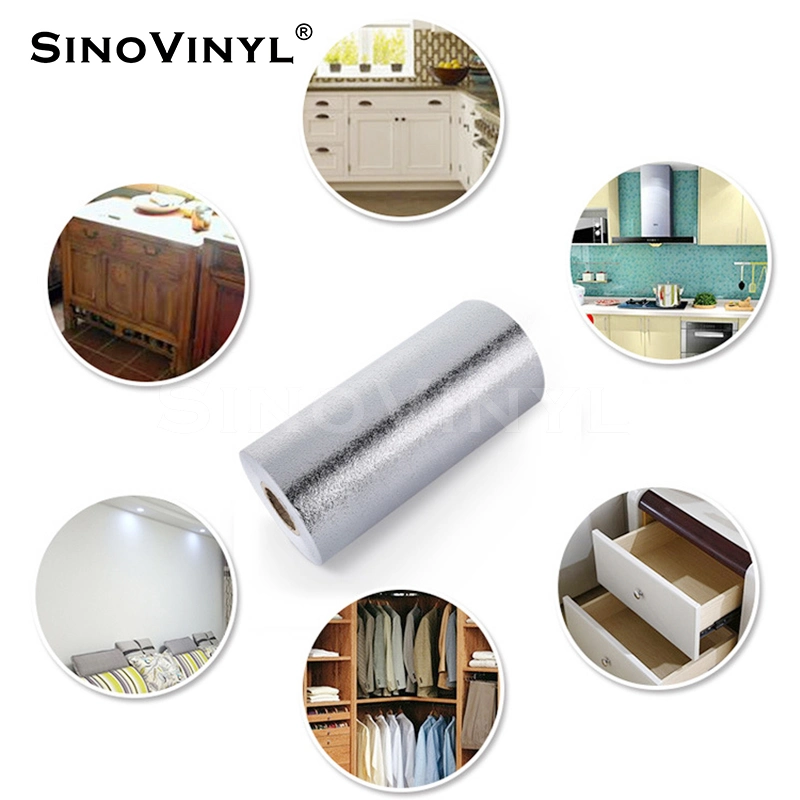 SINOVINYL PVC Material Self-adhesive Easy Application Kitchen Vinyl Wrap