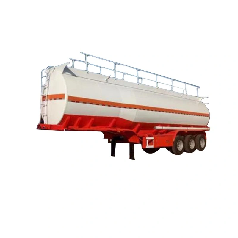 Tri-Axles 40000L Fuel Oil Gasoline Crude Petroleum Fuel Tank Semi Trailer