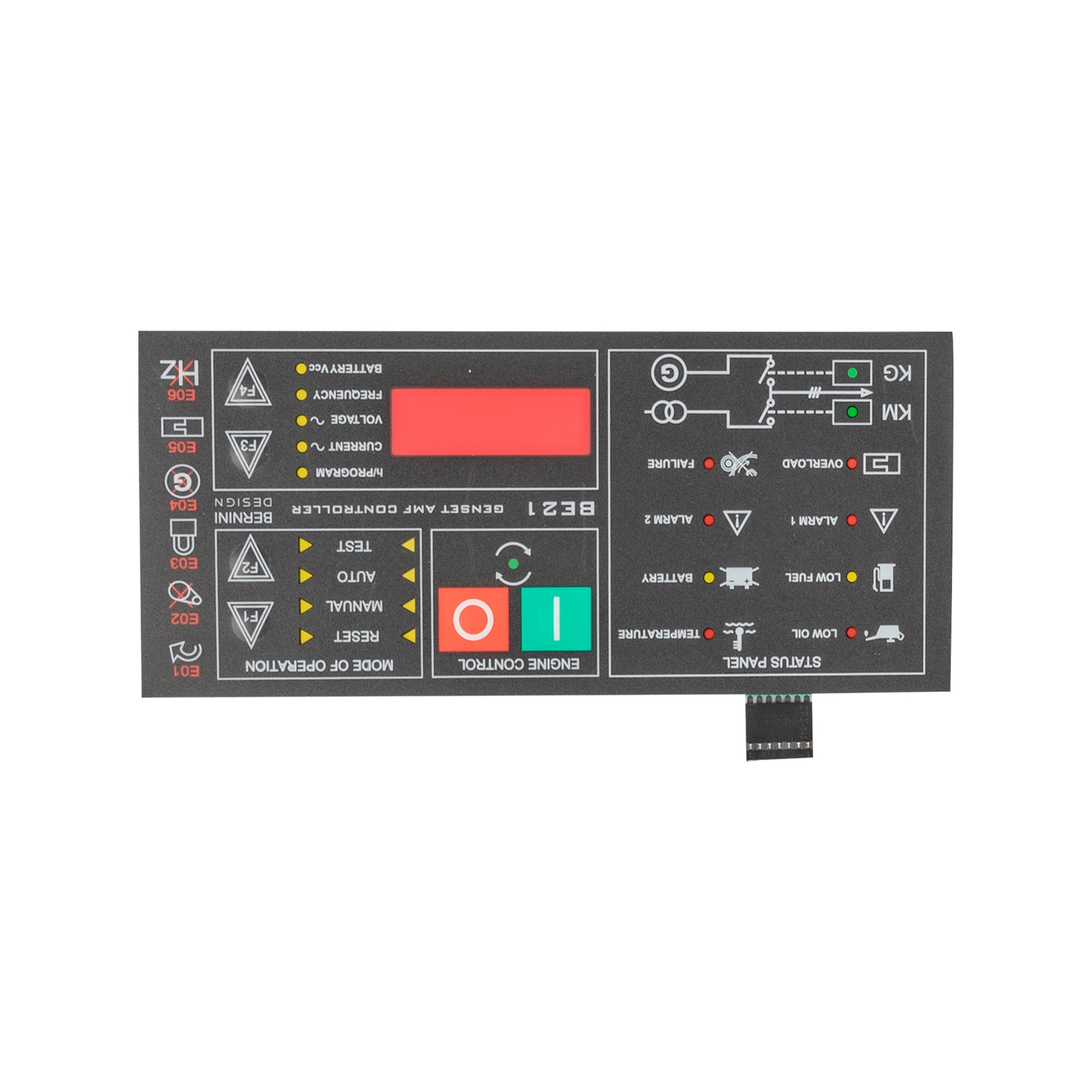 Custom Graphic Overlay Membrane Switch Keyboard Touch Control Panel for Electronic Equipment