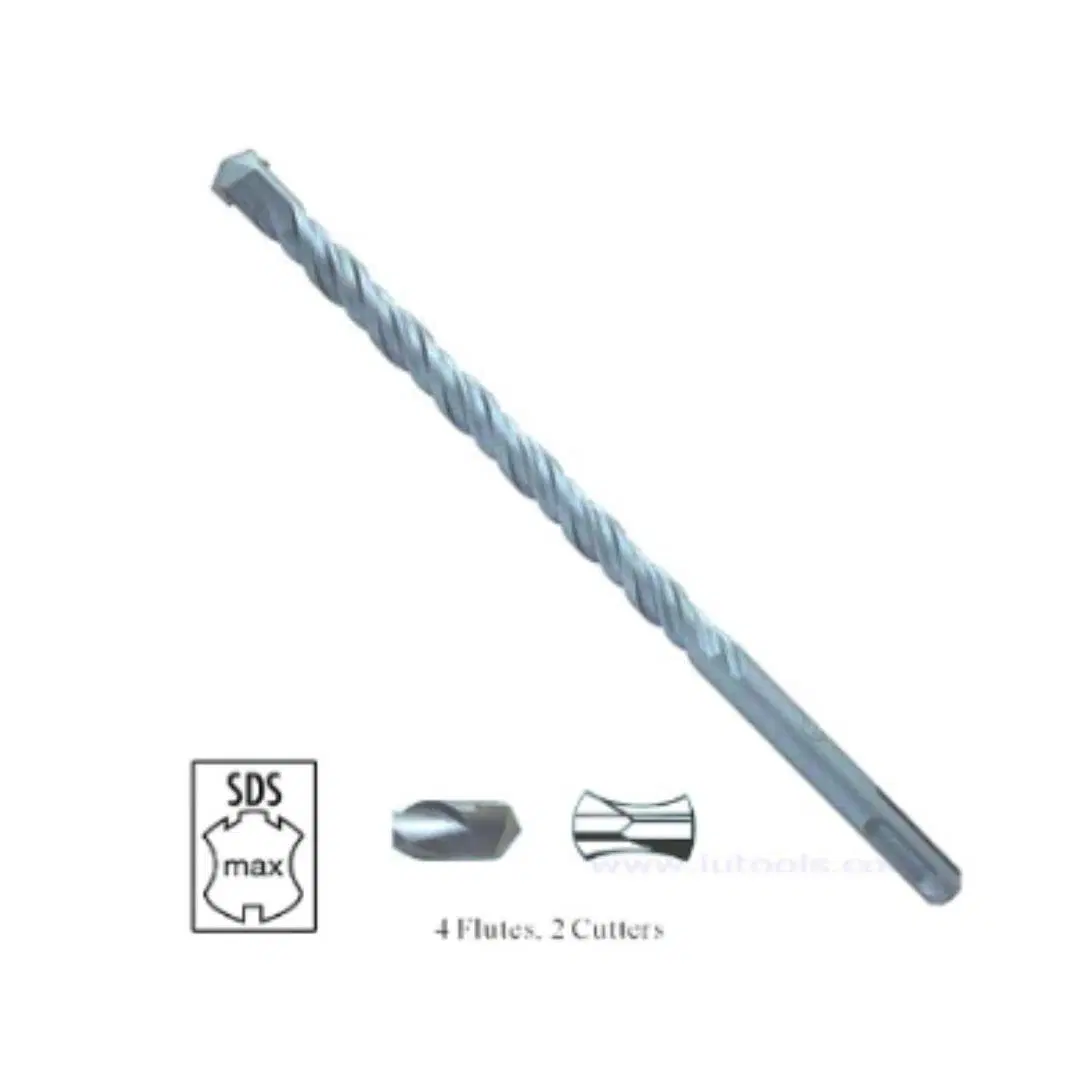 SDS Max Hammer Drill Bits 4 Flute 2 Cutter