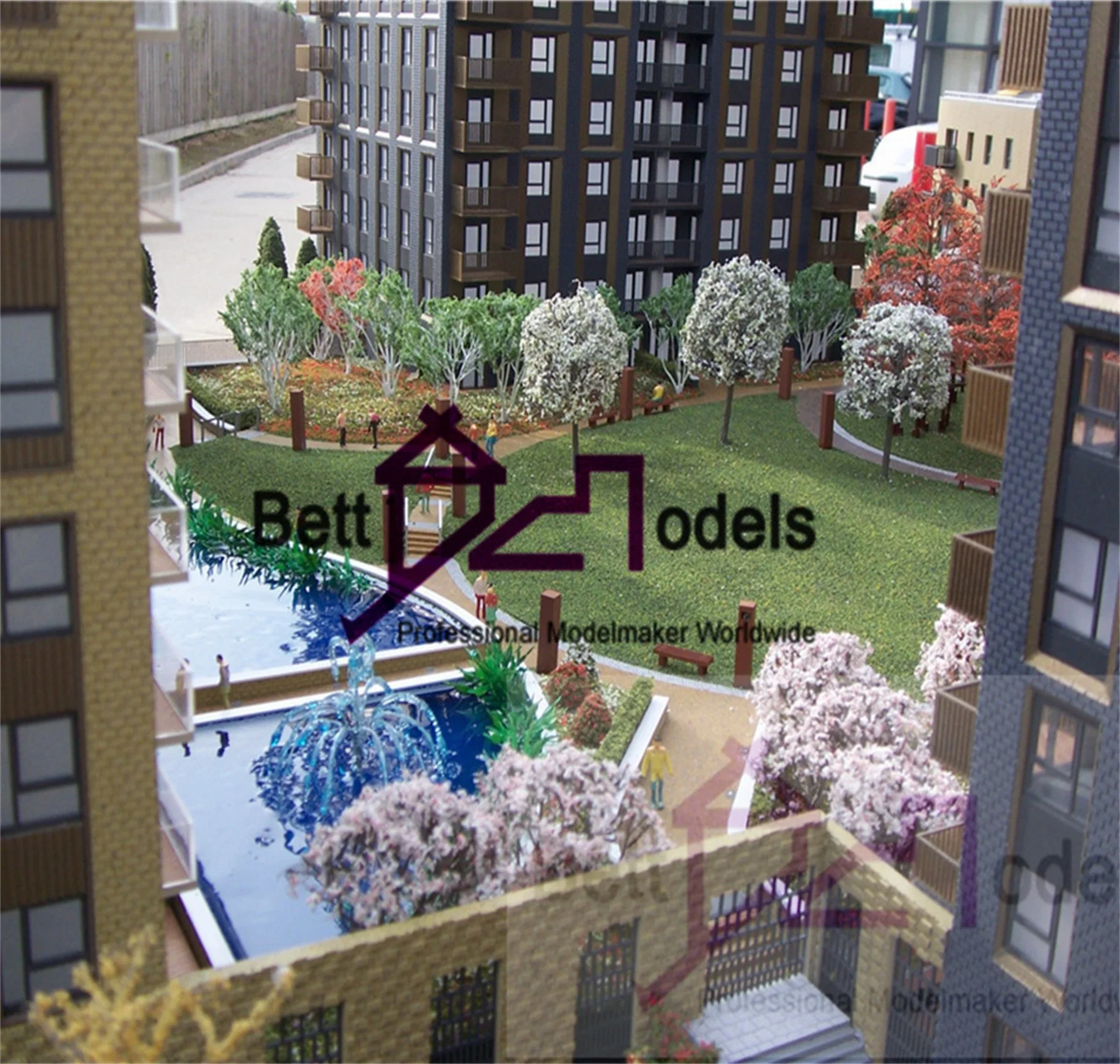 Architecture personnalisée construire mettre à l'échelle 3D faire des modèles physiques avec l'éclairage