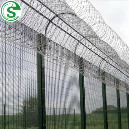 2m High 358 Prison Mesh Security Fencing Clear View Fence