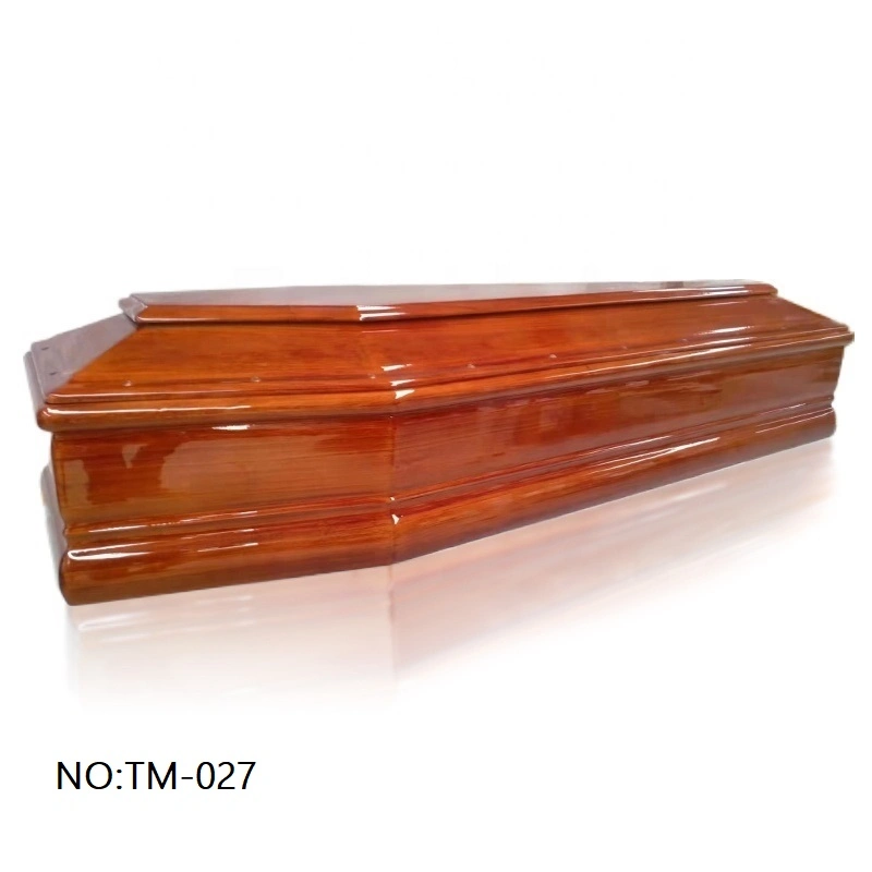 High quality/High cost performance  Factory Price Paulownia Funeral Wooden Coffin Solid Wood Caskets