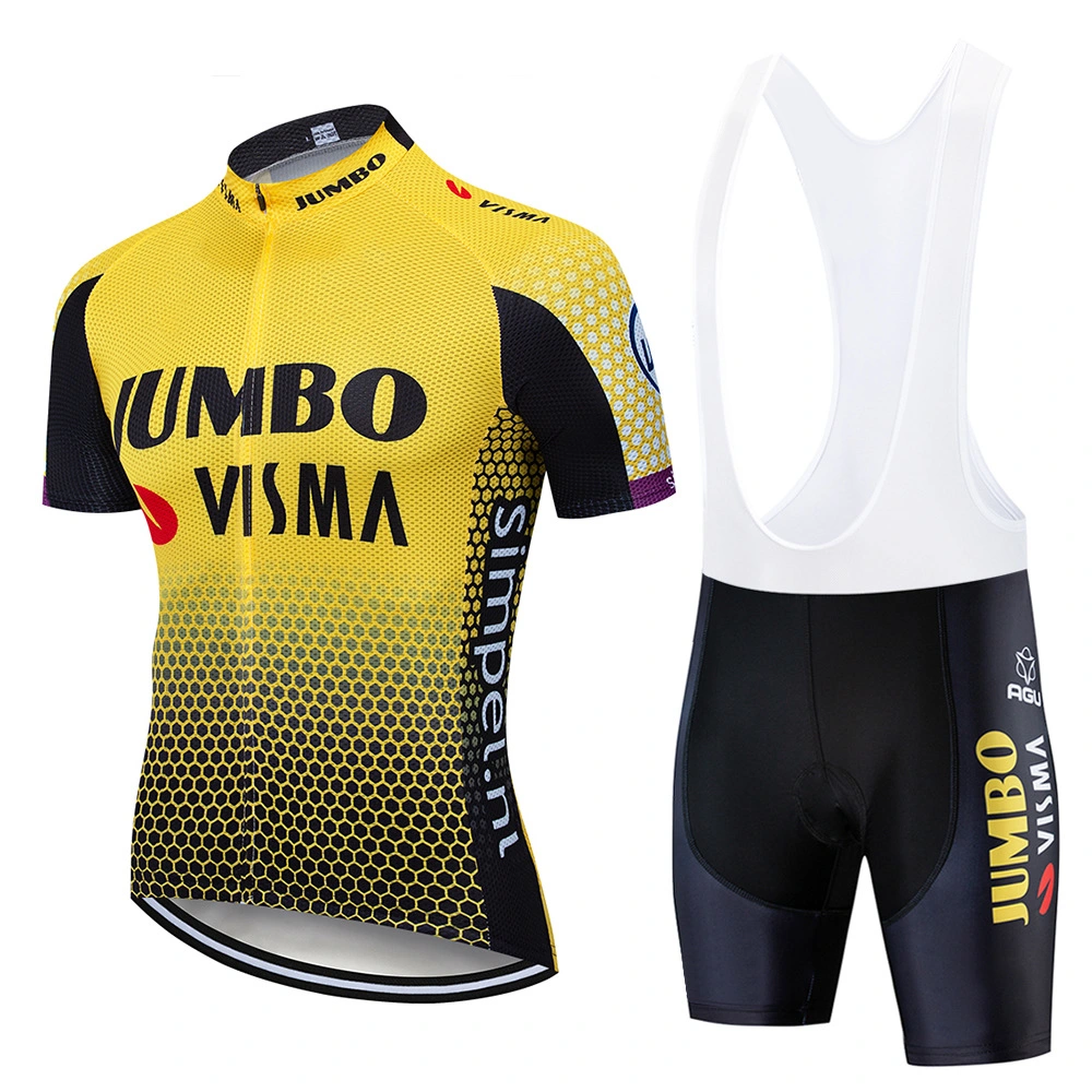 Vêtements de cyclisme de course Jumbo Visma de style nouveau et tendance très demandés.