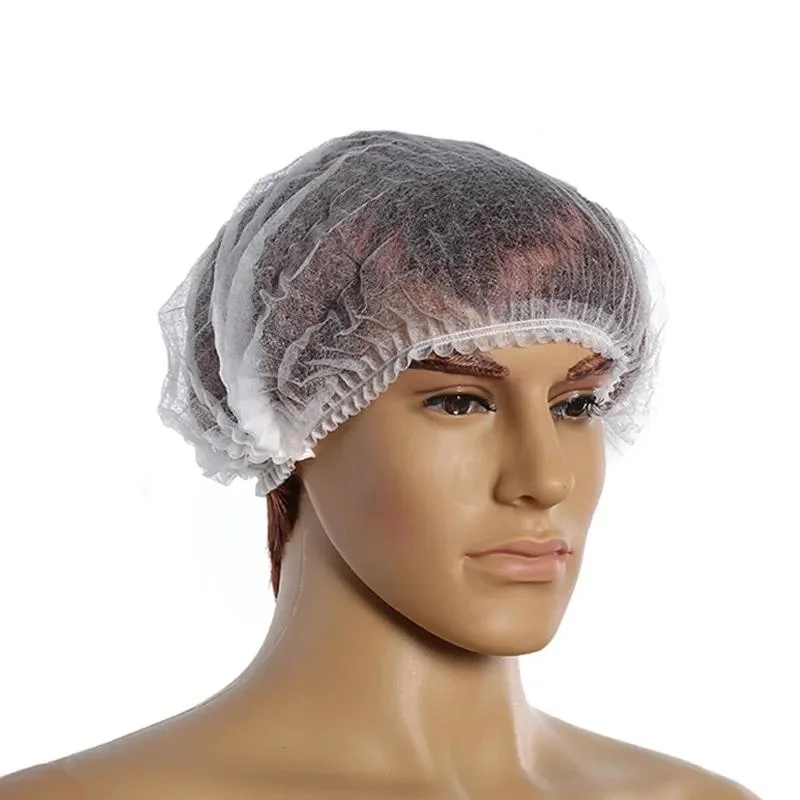 Disposable Printed Bouffant Cap, Shower Cap