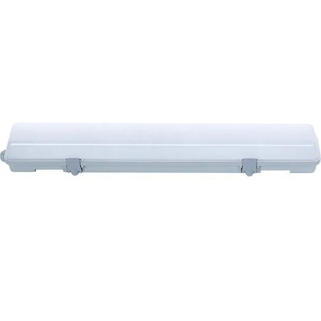 4FT Single Tube Clearcover 18W (36W fluorescent tube Equivalent) 1600lm 3000-6500K 85-265V IP65 180degee LED Tri-Proof Lighting Fixture