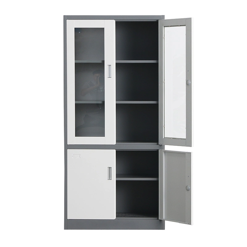 Factory Direct Acrylic Glass Display Swing Door Metal Office Cabinet