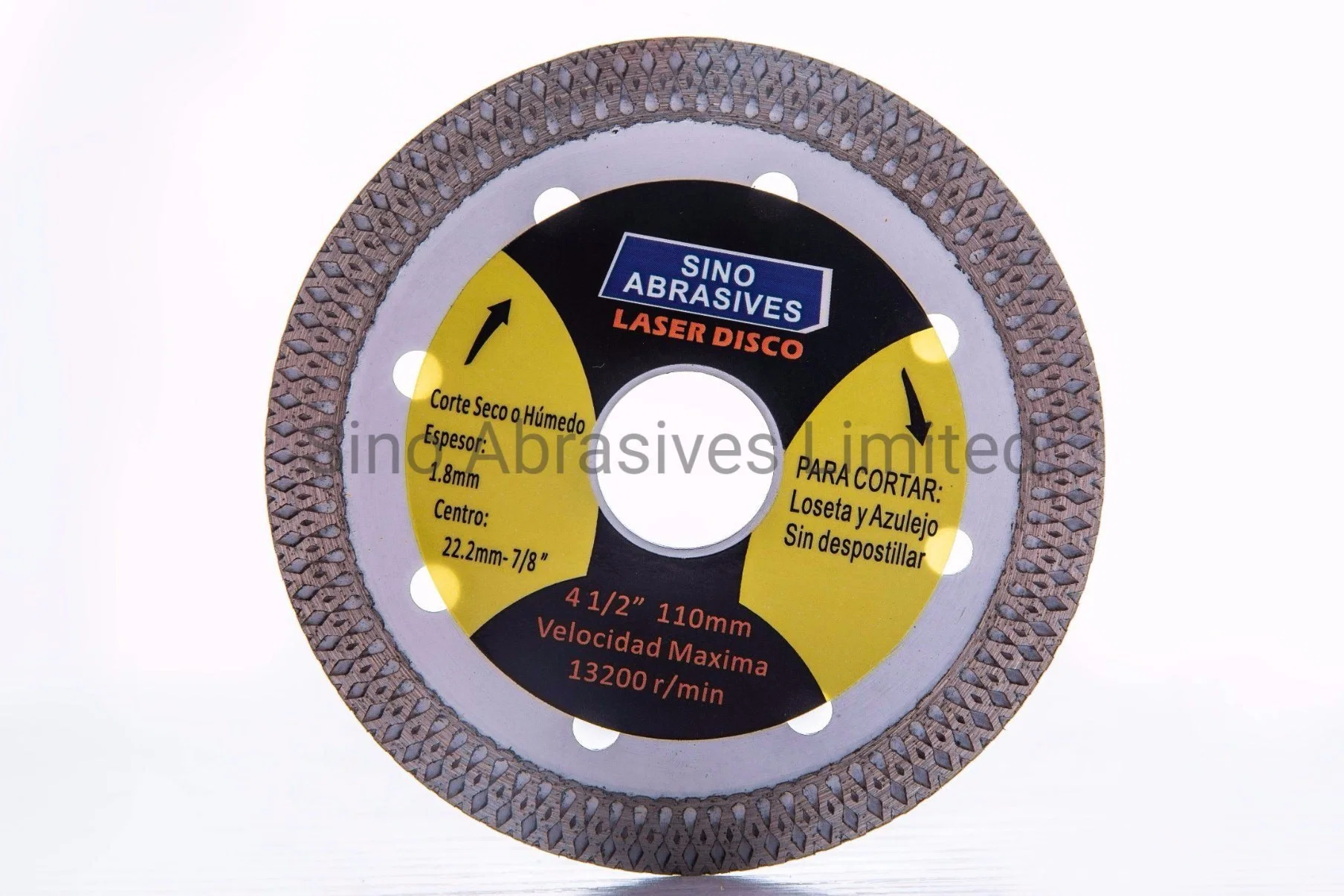 Lazered Turbo Type Dry Diamond Saw Blade for Ceramic Cutting