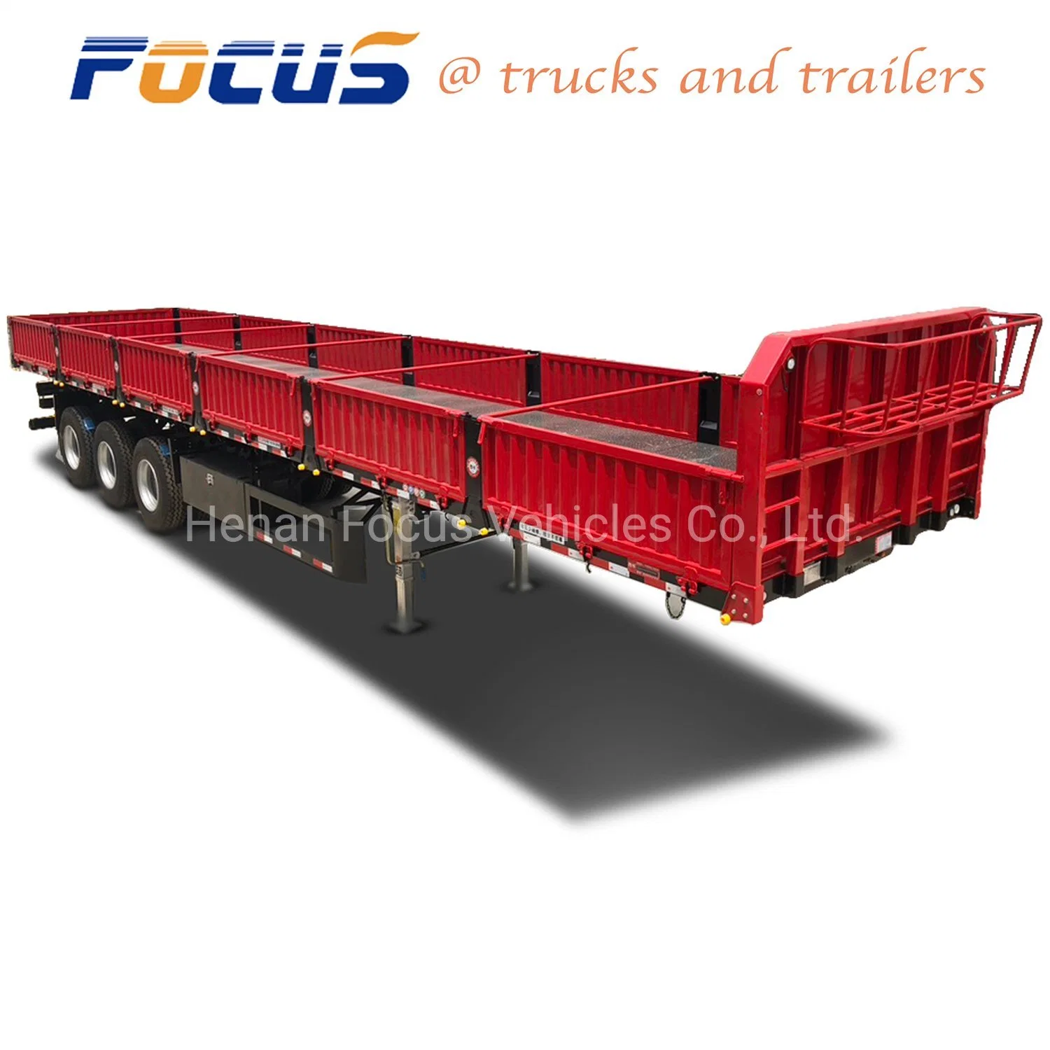 3 Axle Heavy Truck Trailer / Side Tipping Trailer/ Dump Tipper Trailer/ Dump Trailer