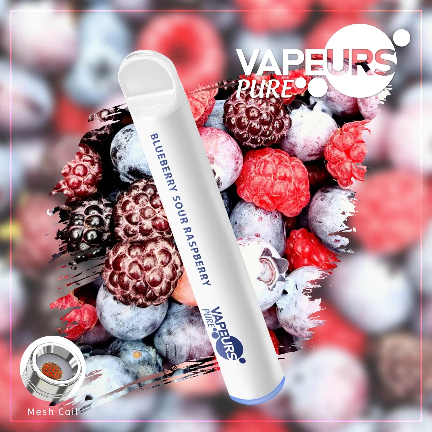 Vaporisers Vapeurs بالجملة 600 أطواق E السجائر يمكن التخلص منها ملف Vape Mesh