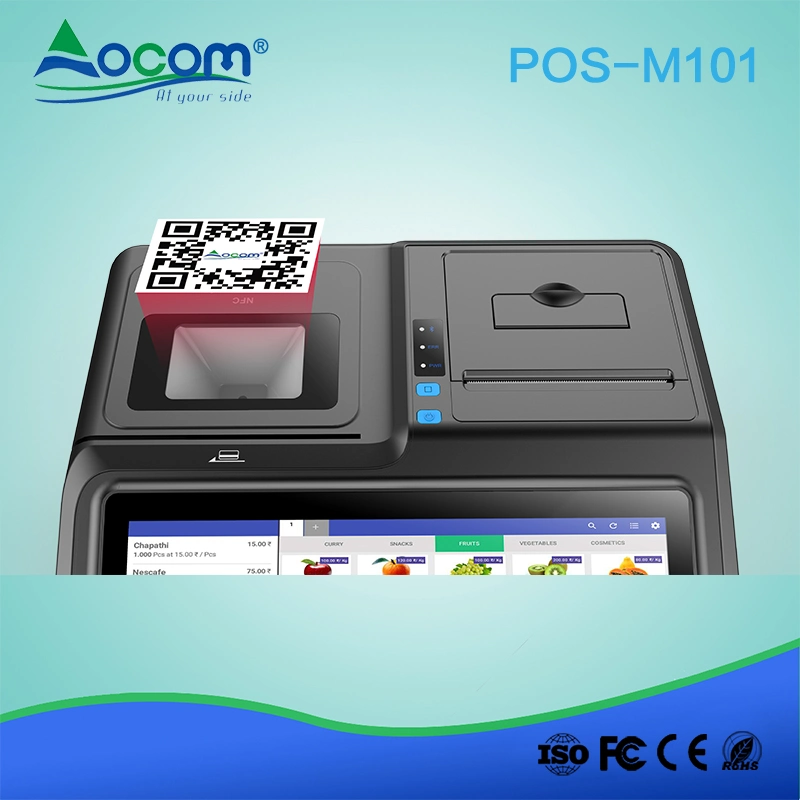 10.1 Inch Touch NFC Qr Code All in One Mini Android POS Terminal with Printer