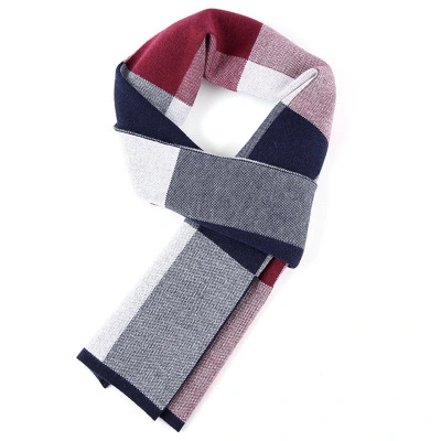 High quality/High cost performance  Custom Simple Solid Color Cashmere Scarf Winter Warm Knitted Ladies Scarf