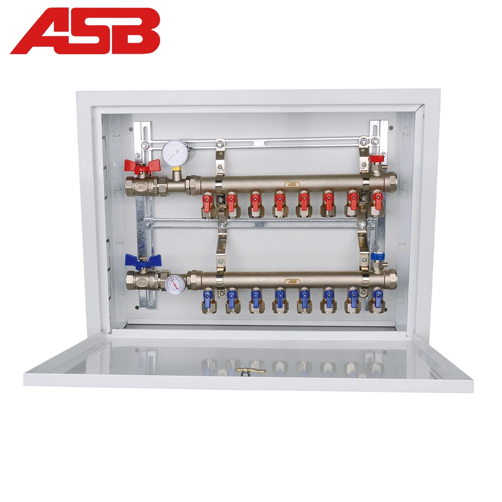 Hot Sale Linear Manifolds with Flow Meter Asb/OEM 2-12 Ways CE Approved