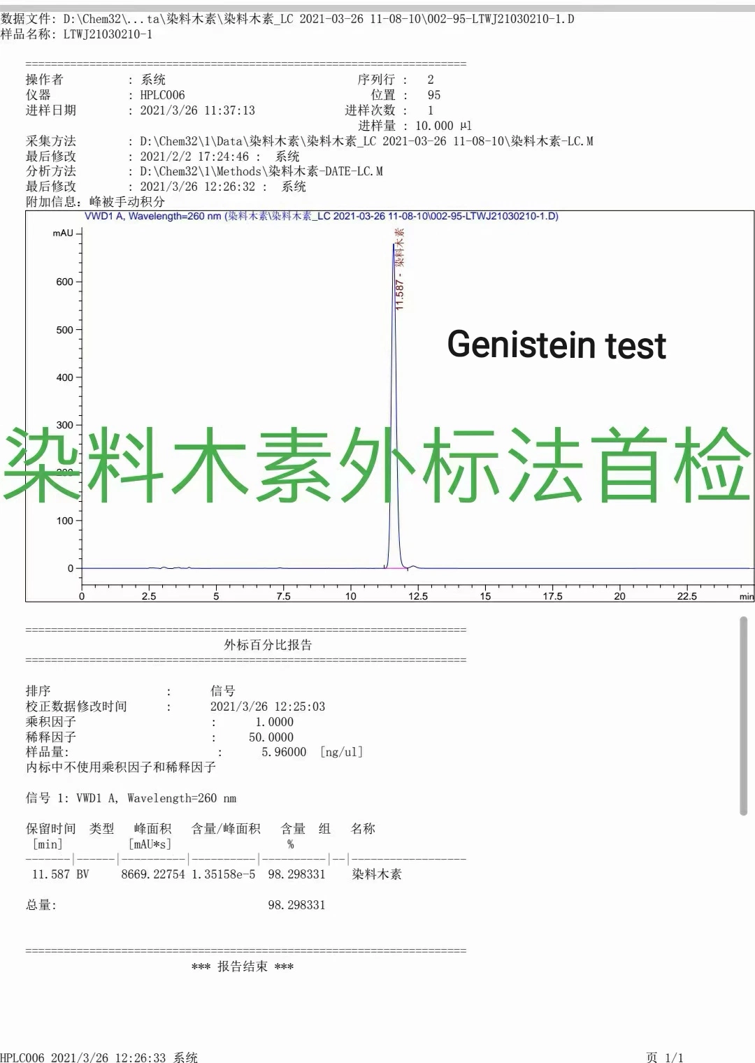 Poudre de génistéine cas 446-72-0 de haute qualité 98% génistéine