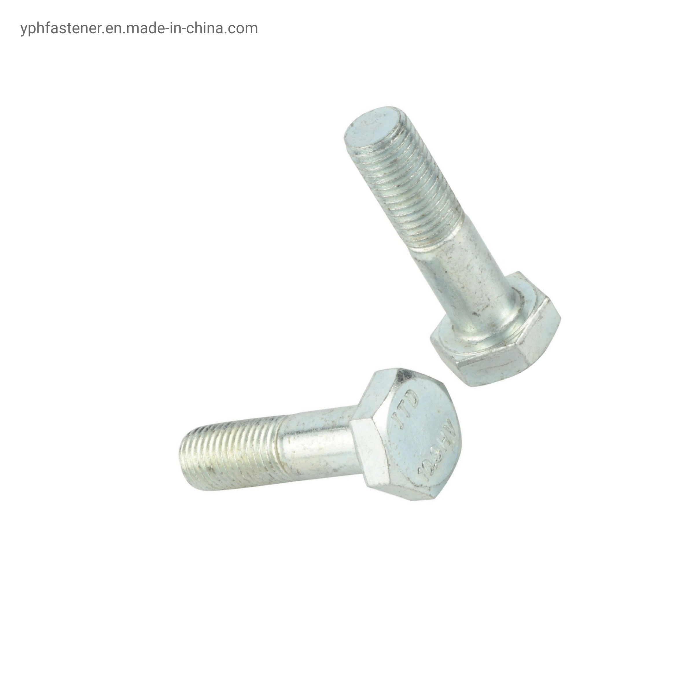 DIN931 China Manufacture Carbon Steel Zinc Plated Half Thread Hex Bolt