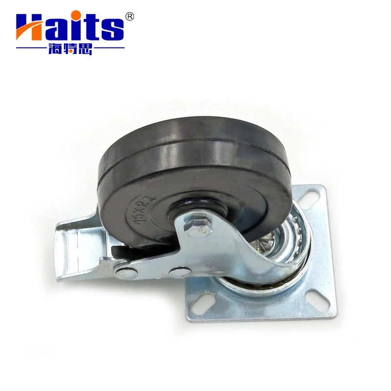 Furniture Hardware 2 Inch 3 Inch Swivel Plate Caster with Brake