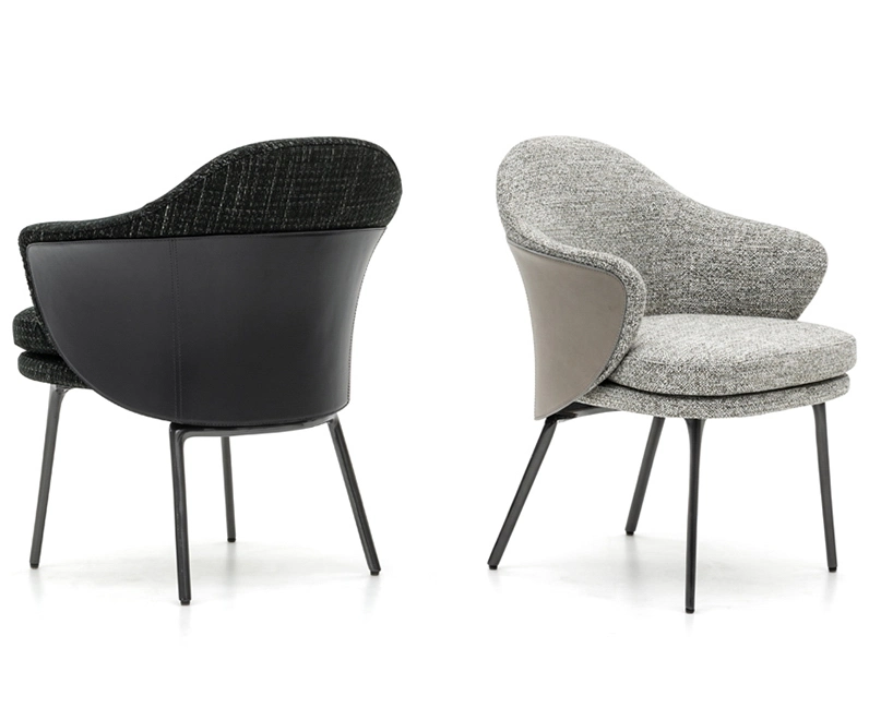 Nueva y moderna silla de estar de tela suave icónica