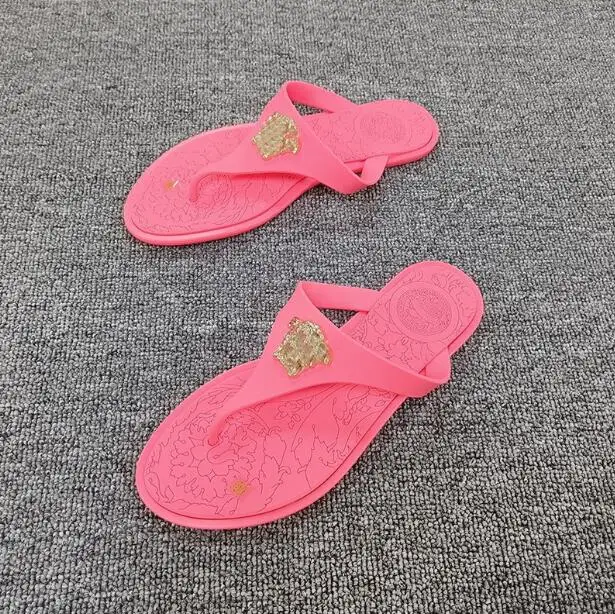 New Style Wholesale/Supplier Fashion Jelly Ladies Flip Flop Beach Slippers Head Women Latest Lady PVC Jelly Summer Footwear
