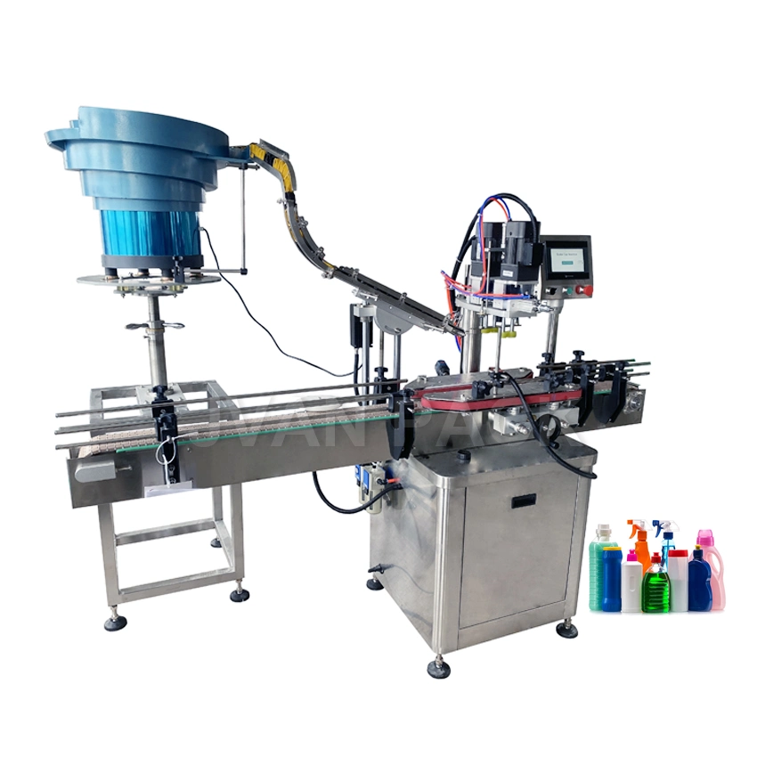 Cdxgz-1 High Speed Cap Tightener Handwäsche Flüssigseife Wäscheservice Waschmittel Flasche Verschließmaschine mit Flasche Sammelmaschine