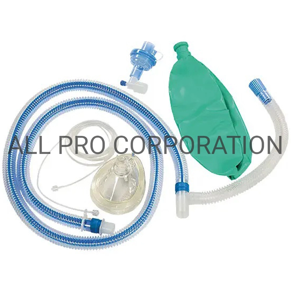 PVC Medical Corrugated Anesthesia circuit tube extensible ondulé pour USI