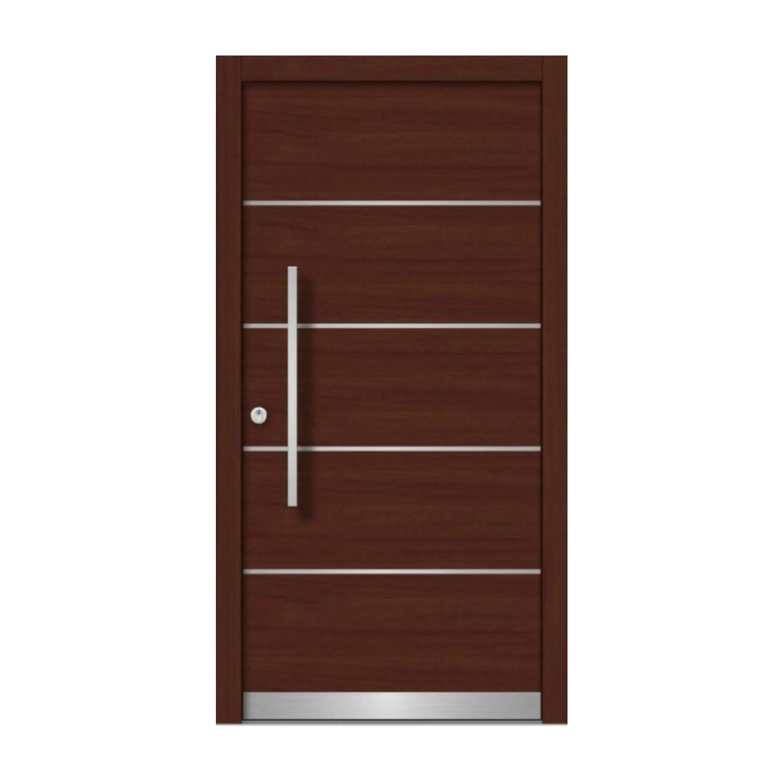 Apartamento luxuoso Interior Pré-Hung Solid Core Wood Panel Design Flush Portas