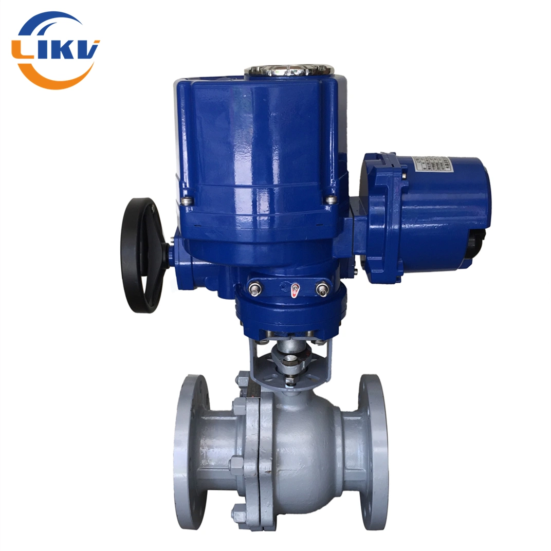 Industrial Water Electric Motorized Stainless Steel Floating Ball Valve Hard Seal