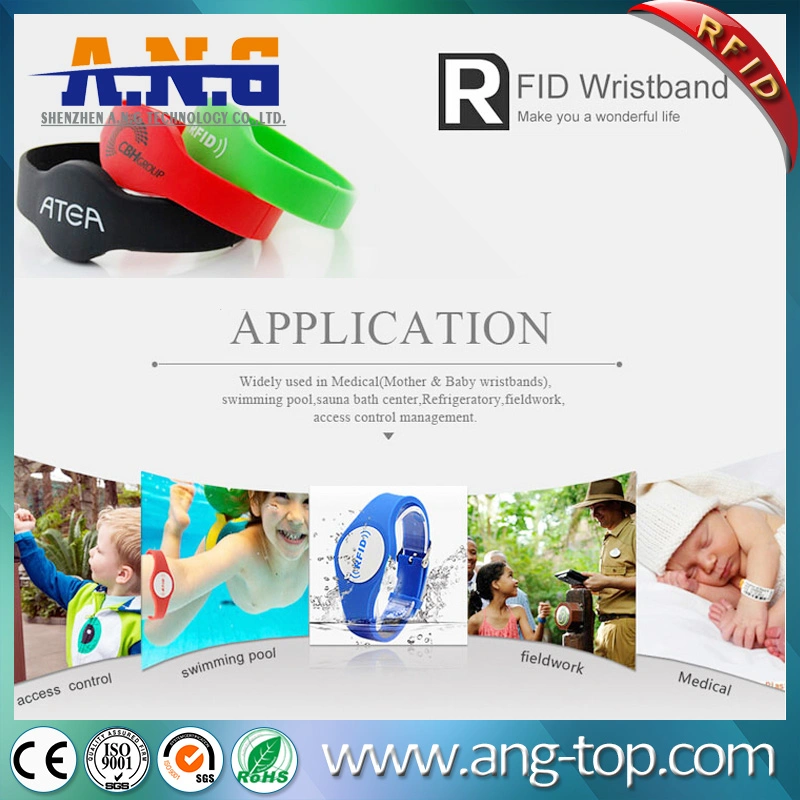 125kHz RFID Lf Silicone Wristband with Chip Tk4100