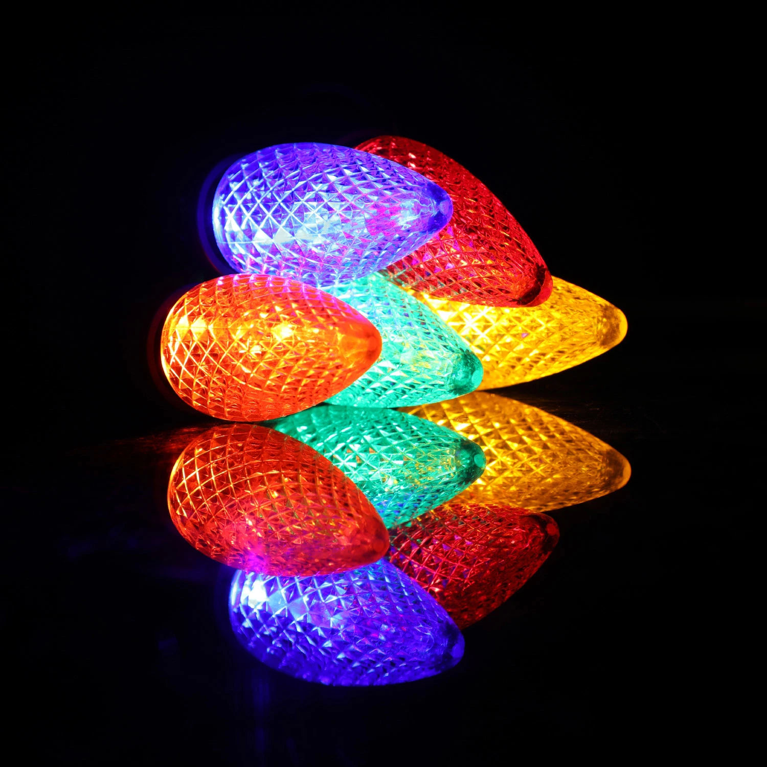 C9 LED Strawberry Light String Waterproof Outdoor Decoration Christmas Tree