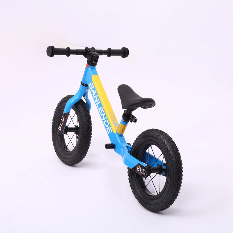 Children's Scooter Balance Bicycle Magnesium Aluminum Alloy Pedal-Less 12 Inch Baby Two-Wheel Scooter Inflatable Factory