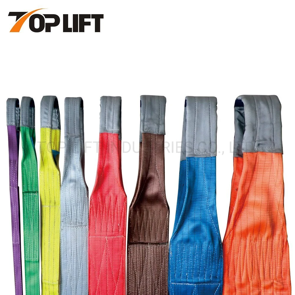 En1492-1 CE GS Approved 8t Duplex Polyester Flat Lifting Belt Webbing Sling