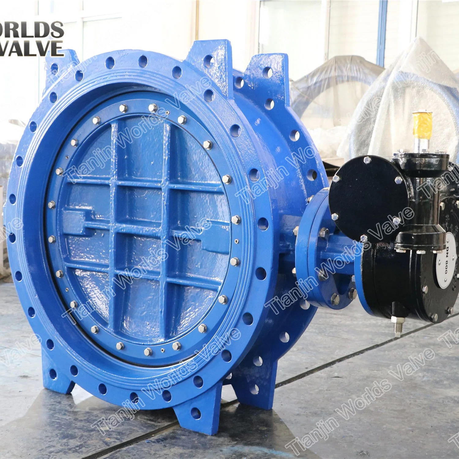 Double Eccentric Flanged Butterfly Valve with EPDM NBR Rubber Seal