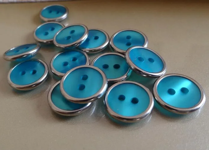 Original Factory Metal and Resin Combine Button