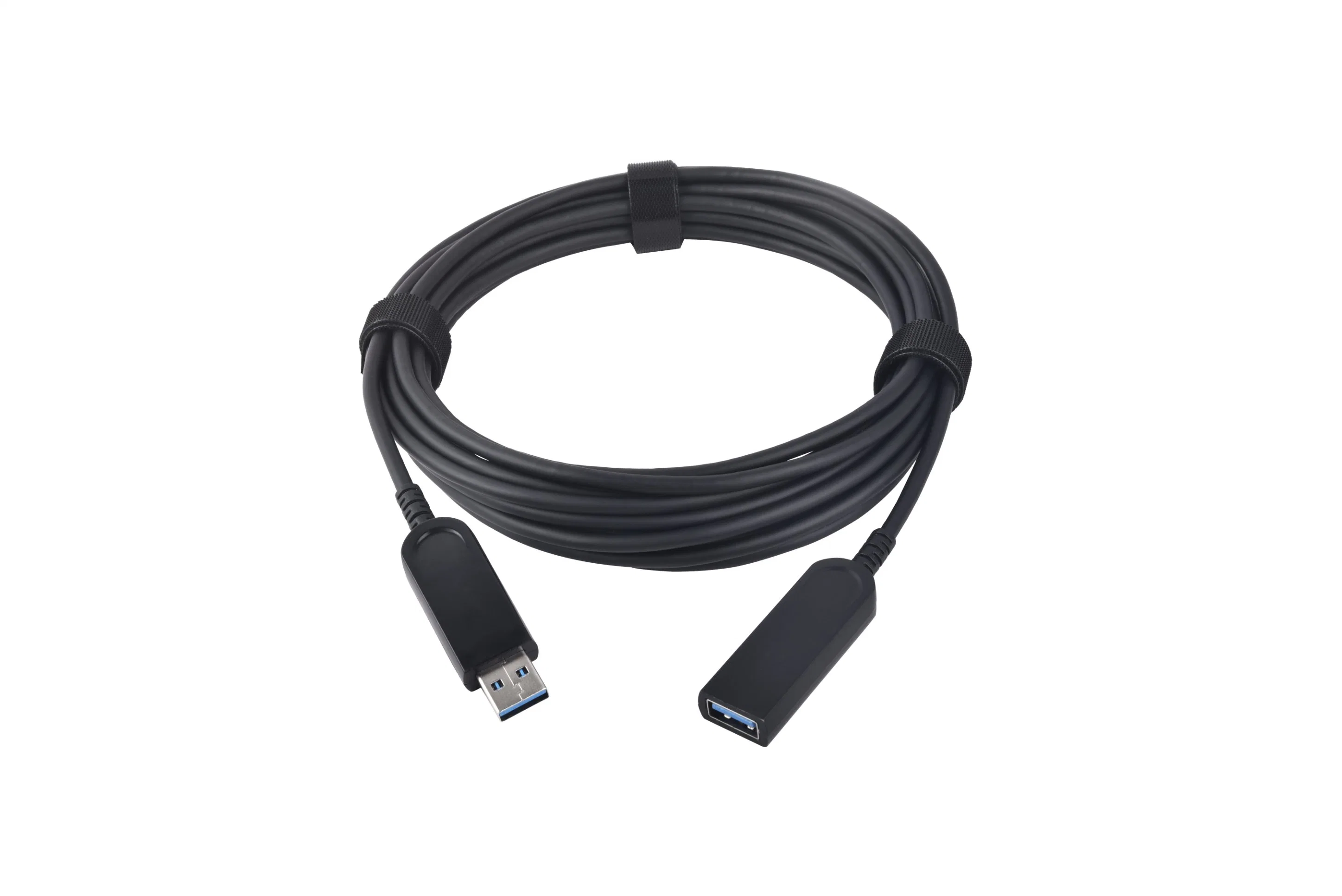 USB3.0 Super Speed Aoc Fiber Optic Cable USB Am/Af 50m Black