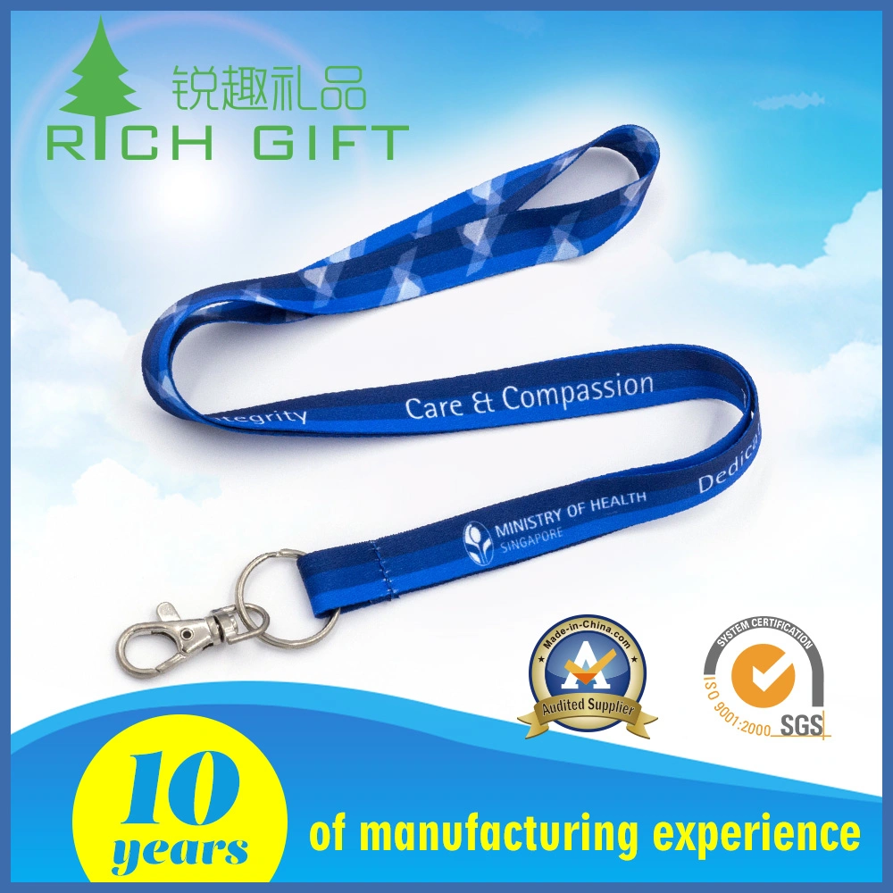 Customized Polyester Lanyard with Color Printing