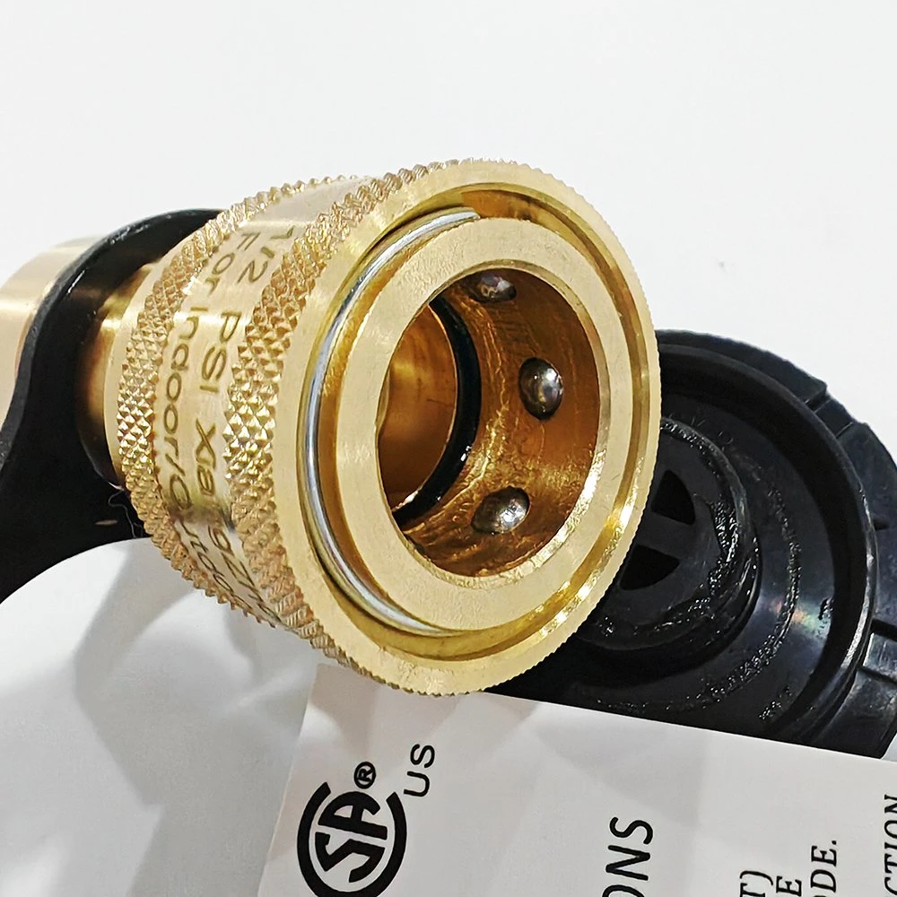 Brass Natural Gas Quick Connector Fittings for LPG 1/2" Hose