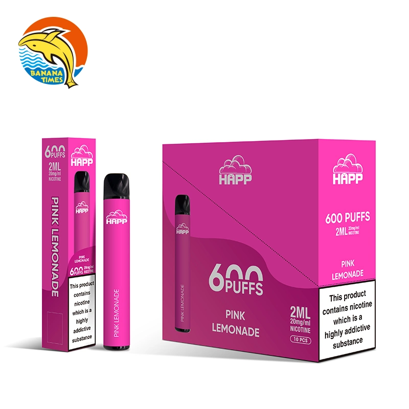 Custom 600puffs Metal Tube 2.0ml 400mAh Nicotine Vape Wholesale/Supplier Fruit Flavor Pen