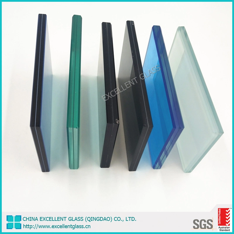 6.38~12.76m Clear/Milk/White/Tempered /Toughened/Low E Decorative Laminated Glass, Building Glass, Mirror