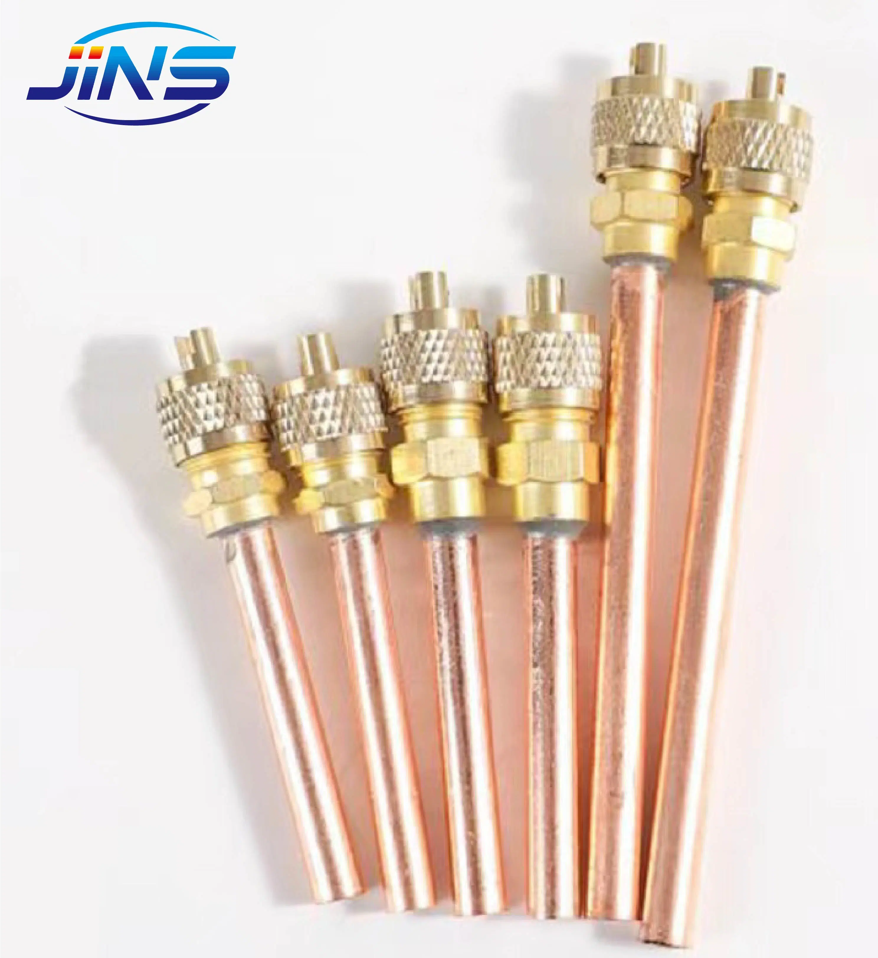 Copper Tube Access Valve 1/4 Refrigeration Charging Valve Air Conditioner Spare Parts