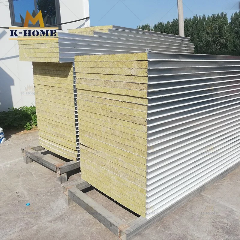 Prefabriated House Rockwool Sandwich Panel Walls