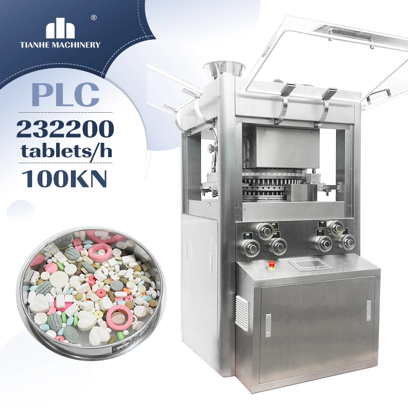 Máquina de prensado rotativo a gran escala Tianhe High Speed Pill Maker para la industria farmacéutica