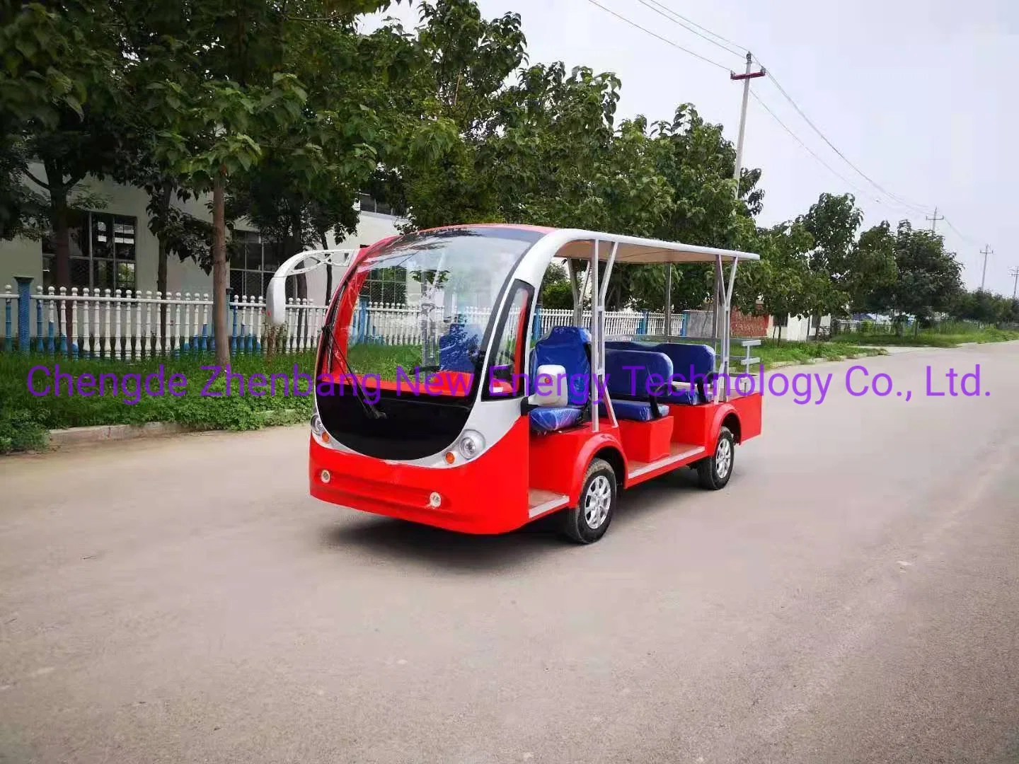 New Arrival 14 Seater Low Speed Electric Sightseeing Car Maintenance Free Shuttle Bus for Airport Park and Scenic Spot