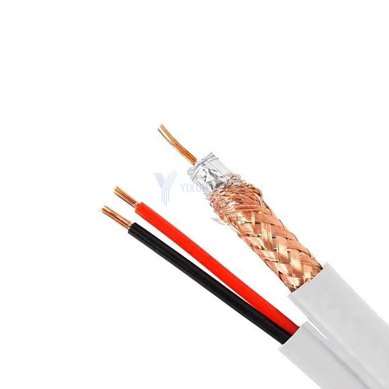 Nuevo material RG59 Cable Coaxial +2núcleo siameses de comunicación para CCTV digital cable CATV UL/ETL/RCP/CE/RoHS/alcance aprobado